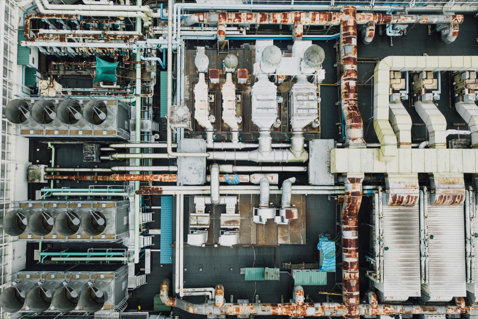 Aerial view of industrial factory for Epo-Weld™ HTB high temperature bonding adhesive furnace fixture and kiln