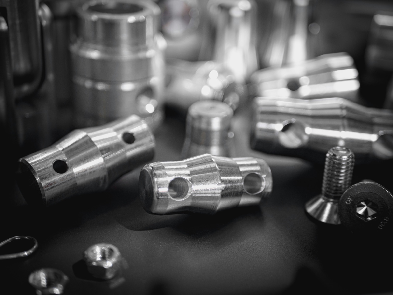Silver tube pipe in grayscale for Epo-Weld™ UHTE ultra high temperature epoxy thermal management applications
