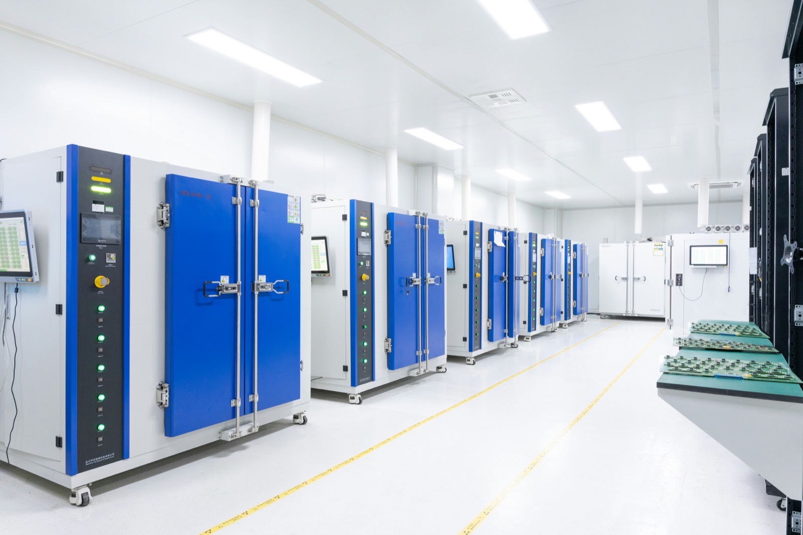 PCB thermal test chamber interior for Heat-Resist™ high temperature cyanoacrylate electronics bonding