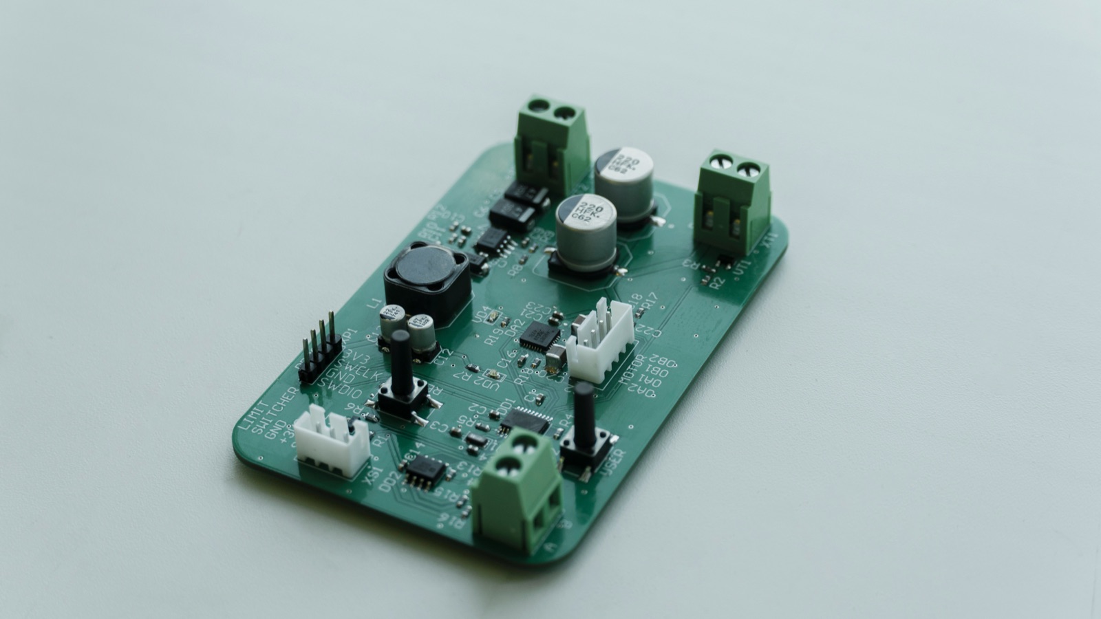 Power electronics PCB with transistors and heat sinks using Epo-Weld™ TCG thermal grease