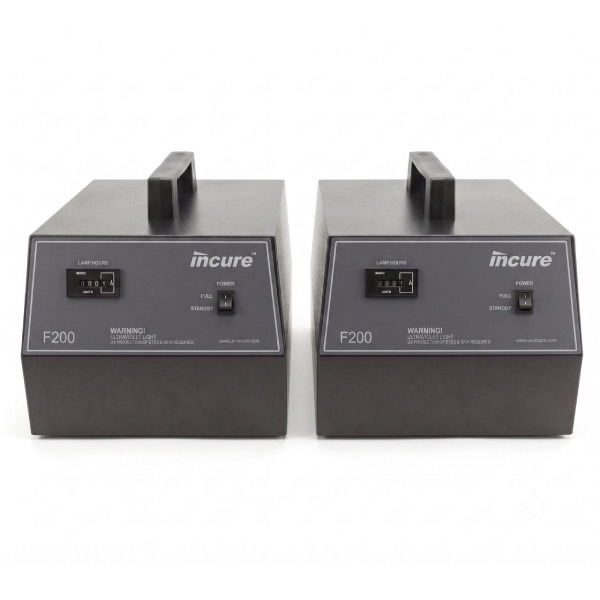 Incure CDM™ F200 dual UV flood lamp heads for x2AC and x2A conveyor configurations